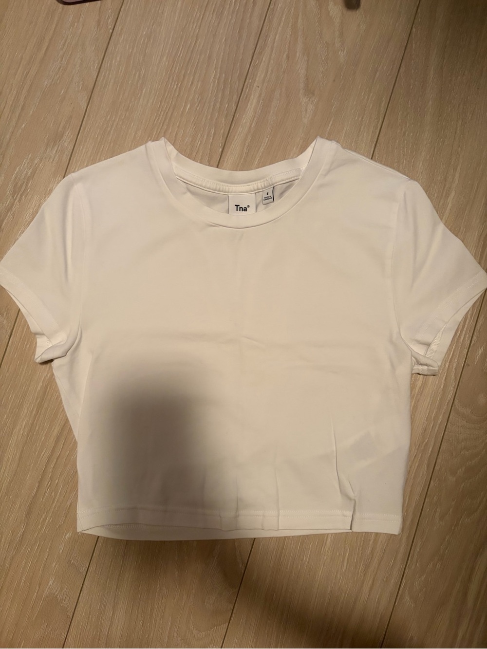 Tna White Cropped Tee